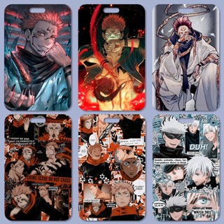 ซองใส่บัตรพนักงาน แบบแข็ง ลายการ์ตูนอนิเมะ Jujutsu Kaisen DIY สําหรับนักเรียน