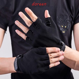 Doreen ถุงมือผู้ชาย กลางแจ้ง ฤดูร้อน ปีนเขา ภูเขา ลายพราง ป้องกันแสงแดด ถุงมือขี่จักรยาน ถุงมือกันแดด ถุงมือกันลื่น