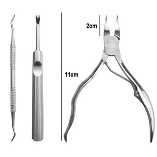 ปลายโค้งแหลม กรรไกรตัดหนัง สแตนเลส กรรไกรตัดเล็บหนังกำพร้า ตัดเล็บขบได้ดี ทนทาน