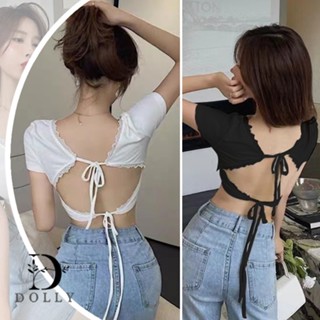 NEW MINI เสื้อยืดแขนสั้น เสื้อผ้าผู้หญิง เสื้อครอปสั้นผ้านิ่ม เสื้อยืดครอปสั้น เสื้อมินิครอป