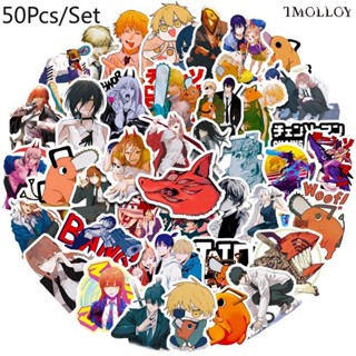 [T] 50Pcs/Set Chainsaw Man Stickers Japanese Anime Waterproof Stickers Decal for toys