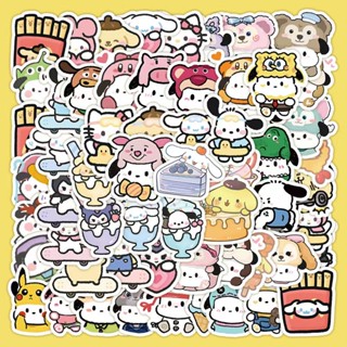 【50100 ชิ้น】Sanrio Stickers ลายการ์ตูนซานริโอ้น่ารัก สติ๊กเกอร์  กันน้ํา สําหรับติดตกแต่งโทรศัพท์มือถือ แล็ปท็อป