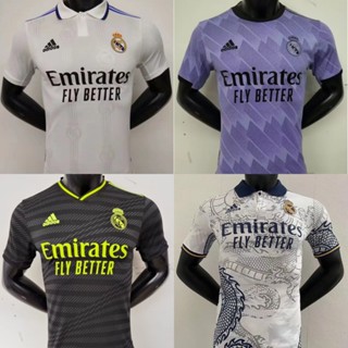 [Player Version] ใหม่ เสื้อยืดแขนสั้น ลายฟุตบอล Real Madrid Home&amp;Away&amp;3RD คุณภาพสูง 2223