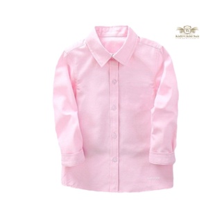 Pink Boy Shirt เสื้อเชิ้ตเด็ก สีชมพู แขนยาว ใส่เดี่ยวไปงานกลางวัน หรือใส่กับสูทชุดไปงานกลางคืนได้ ขนาด 100, 110, 120,...