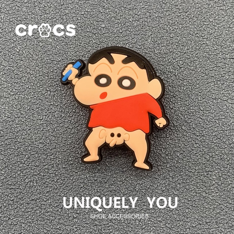 อุปกรณ์เสริมหัวเข็มขัด รูปชินจัง สําหรับตกแต่งรองเท้า Crocs DIY