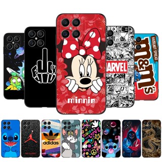 เคสโทรศัพท์มือถือ ซิลิโคนนิ่ม tpu กันกระแทก สีดํา สําหรับ Honor X8