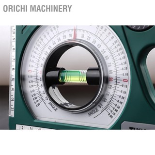 Orichi Machinery Inclinometer มัลติฟังก์ชั่ฟองเครื่องวัดมุมระดับที่ชัดเจนมาตรวัดมุมแบบพกพาความแข็งแรงสูง