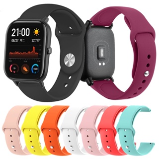 สายนาฬิกาข้อมือซิลิโคน 20 มม. สําหรับ Xiaomi Huami Amazfit GTS/GTS 2 2e Smart Watch Band for Huami Amazfit Bip Bit Lite Youth