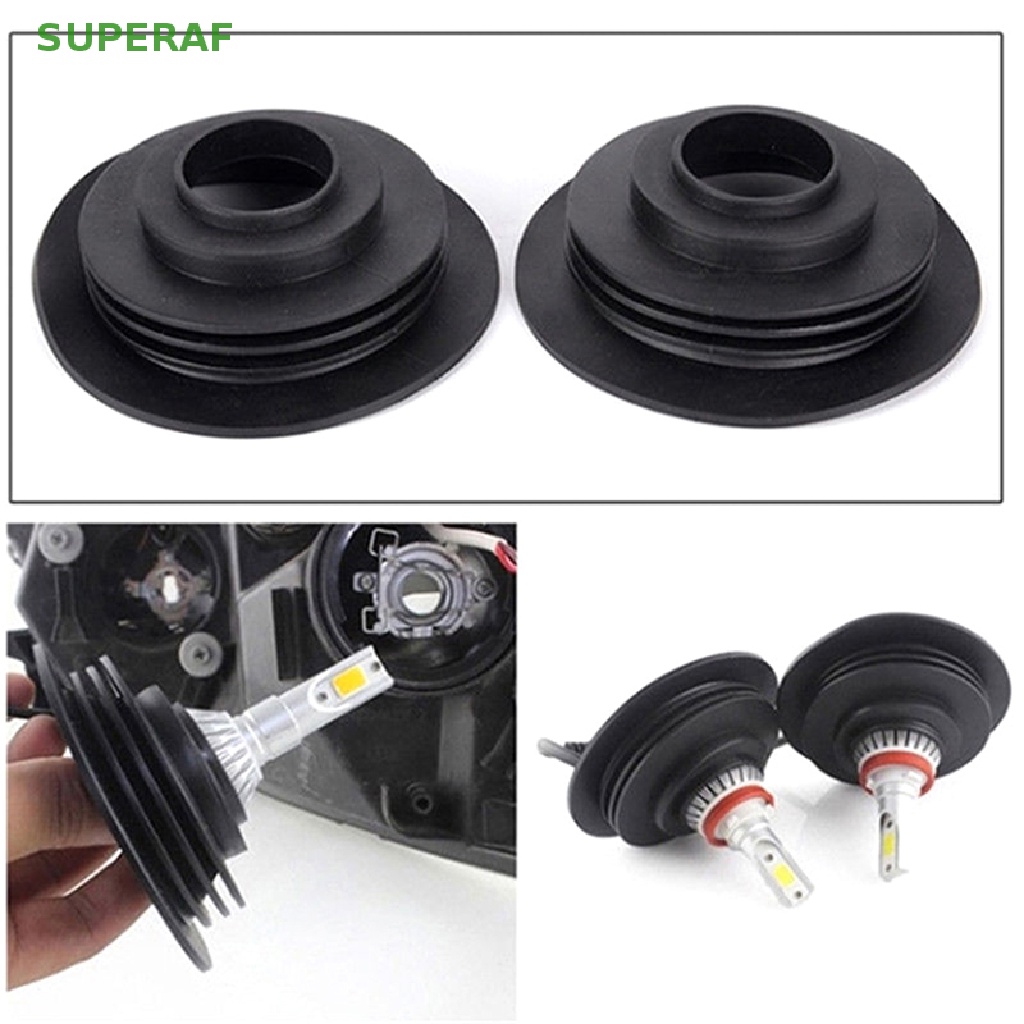 SUPERAF ยางนุ่มฝาครอบกันฝุ่นสําหรับรถยนต์ไฟหน้าอัตโนมัติ Universal LED Light Seal รถรถจักรยานยนต์ LED ไฟหน้าหลอดไฟกันน้ําฝุ่นร้อน