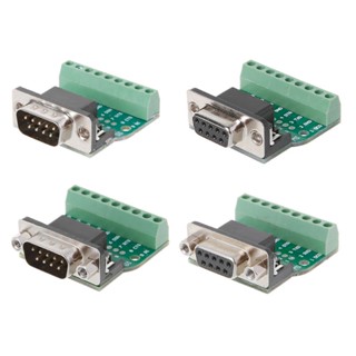 อะแดปเตอร์เชื่อมต่อ CAPA DB9 ตัวผู้ ตัวเมีย D-SUB RS232 Serial เป็นเทอร์มินัลบอร์ดซิก