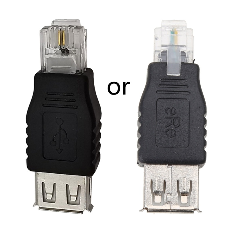 Bt อะแดปเตอร์เชื่อมต่อโทรศัพท์อีเธอร์เน็ต USB 2 0 USB-A Female To RJ11 6P2C Male