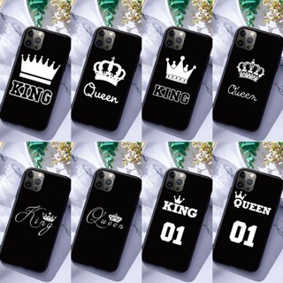 เคสโทรศัพท์ซิลิโคน แบบนิ่ม ลาย King and Queen สําหรับ OPPO A11S A11K A11 2019 A17 A17K A33 2020