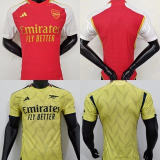 [Player Version] 2324 ใหม่ Arsenal Home&amp;Away เสื้อยืดลําลอง แขนสั้น พิมพ์ลายฟุตบอล คุณภาพดี