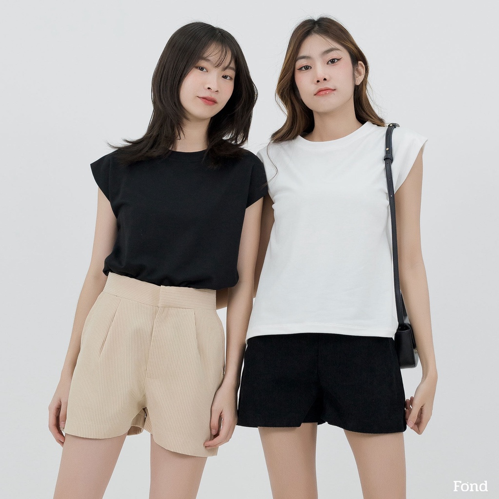 Fond - เสื้อยืดแขนสั้น คอกลม เนื้อผ้าหนานุ่มนิ่มใส่สบาย 'S3S'