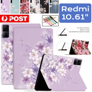 Folio เคสหนัง ฝาพับ ลายการ์ตูน กันกระแทก พร้อมช่องใส่บัตร สําหรับ Xiaomi Redmi Pad 10.61 นิ้ว 2022