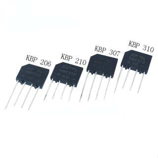 สะพานแบน KBP206/210/307/310 2A / 3A 1000V Rectifier Bridge กอง Rectifier