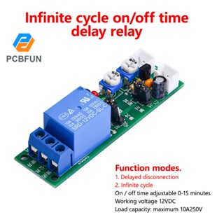 Pcbfun DC 5V 12V 24V 0-24h ชุดโมดูลรีเลย์ตั้งเวลาเปิด / ปิด ปรับได้