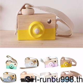 Wooden Toy Camera Kids Natural Wood Baby Hanging Gift Decor Children Photography