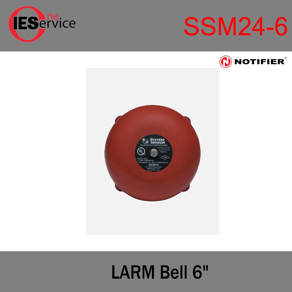 Fire alarm Notifier รุ่น SSM24-6 ขนาด 6 นิ้ว มาตรฐาน UL