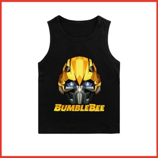 Transformers Bumblebee เสื้อกล้าม แขนกุด แฟชั่นสําหรับเด็กผู้ชาย และเด็กผู้หญิง