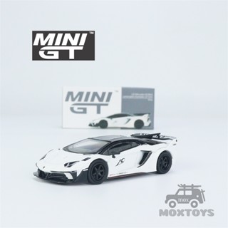 MINI GT 1:64 LB-Silhouette WORKS Lambo Aventador GT EVO white LHD Diecast Model Car