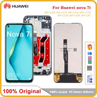 หน้าจอแสดงผล Lcd ดิจิทัล 6.4 นิ้ว P40 Lite พร้อมกรอบ แบบเปลี่ยน สําหรับ Huawei nova 7i JNY-L22B JNY-L21A