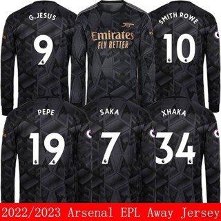 Yt2 เสื้อกันหนาวแขนยาว ลายทีมชาติฟุตบอล Arsenal Away Pepe Saka Smith Rowe Jesus Xhaka พลัสไซซ์ TY2 22 23