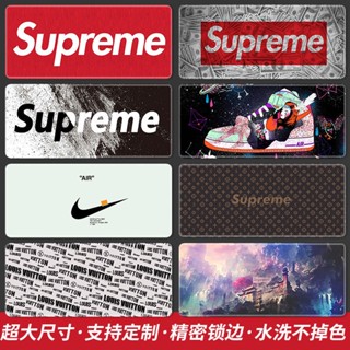 Supreme แผ่นรองเมาส์เล่นเกม กันลื่น เลือกลายได้ แนวสตรีท แฟชั่นสําหรับผู้ชาย และผู้หญิง