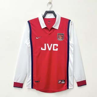 เสื้อกีฬาแขนสั้น ลายทีมชาติฟุตบอล Arsenal 1998 AAA ชุดเหย้า สไตล์เรโทร แห้งเร็ว สําหรับผู้ชาย ไซซ์ S-XXL