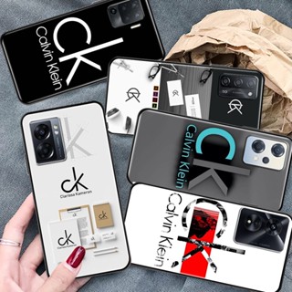 เคสโทรศัพท์ซิลิโคน TPU กันกระแทก ลายโลโก้ CK สําหรับ OPPO A15 A15S A16 A32 A53 A53S A36 A76 A96 A52 A72 A92 4G