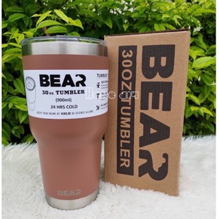 ขวดน้ำ BEAR  แก้วเก็บความเย็นขนาด 30 OZแถมยางรองก้นพร้อมหลอดฟรี 1 ชุด.