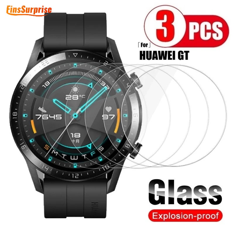 ฟิล์มกระจกนิรภัยกันรอยหน้าจอ สําหรับ Huawei Watch GT 2 3 GT2 GT3 Pro Huawei Watch GT 2 46 มม. 3 1 ชิ้น