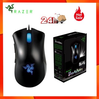 Razer Deathadder เมาส์เกมมิ่งมีสาย USB แบ็คไลท์ RGB 3.5G 3500DPI【จัดส่ง 24 ชั่วโมง】