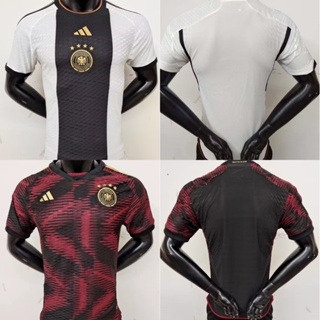 เสื้อกีฬาแขนสั้น ลายทีมชาติฟุตบอล Katar World Cup 2223 ชุดเหย้าเยอรมนี เยือน