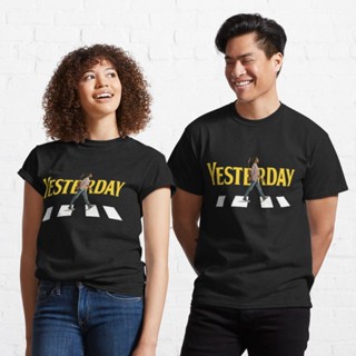 เสื้อแขนสั้น เสื้อไม่ต้องรีด เสื้อยืดแขนสั้น เสื้อยืดผ้าหนา แขนสั้น Yesterday Movie Shirt Classic T-Shirt 8216741577297