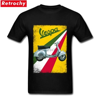 ขายClic Fashion Italia Motorcycle Vintage Vespa Latestbodybuilding MenS T-Shirt tCXd（S-5XL）