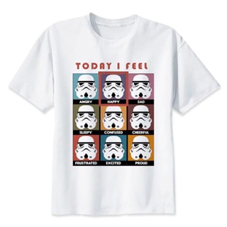 เสื้อยืดแขนสั้นH เสื้อยืดแขนสั้นพิมพ์ลาย Star Wars Bb 8 T-shirtS-5XL