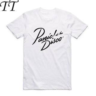 [S-5XL] ใหม่ เสื้อยืดลําลอง แขนสั้น คอกลม พิมพ์ลายวงดนตรี Panic At The Disco DIY สําหรับผู้ชาย