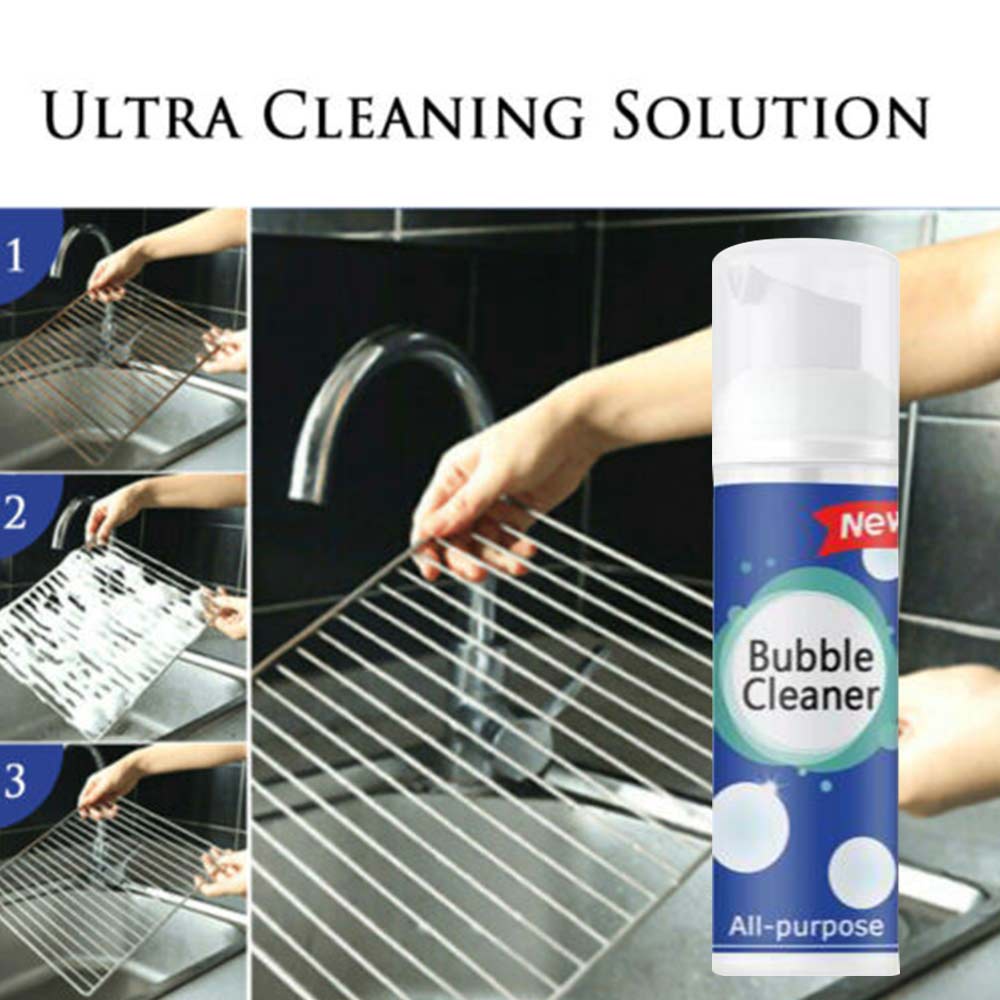 Kitchen Grease Cleaner Bubble Cleaner Multifunctional Foam Cleaner Rust  Remove Household Cleaning Tool Bubble Spray Dropshipping