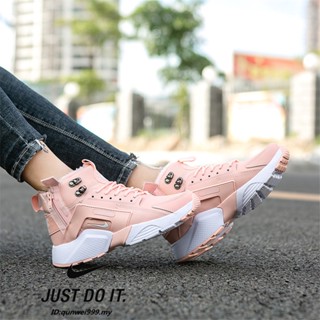 Qu230316 พร้อมส่ง N8866k N8866k Air Huarache รองเท้ากีฬา รองเท้าวิ่ง ข้อสูง ผ้ากํามะหยี่ มีซิปคู่ สําหรับผู้หญิง