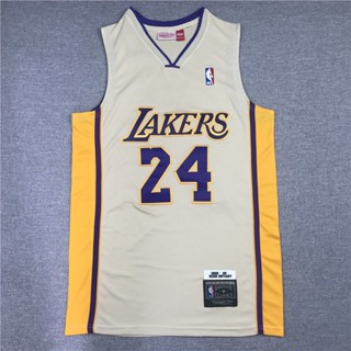 ขายดี nba Lakers No. เสื้อเจอร์ซีย์ ปักลาย 24 Kobe Bryant Beige แบบแห้งเร็ว ระบายอากาศได้ดี สีเบจ 251965