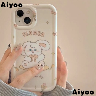 ✅เคสมือถือ ลายการ์ตูนกระต่าย ดอกทิวลิป กันกระแทก สําหรับ iPhone 14 Pro Max Apple 13 12 11 iPhone ZJ00