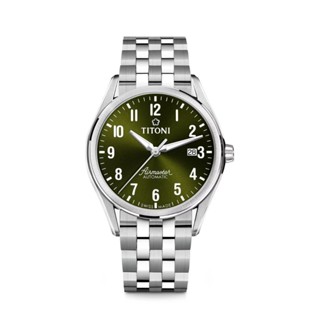 (ประกันศูนย์ไทย 2 ปี) TITONI Automatic AIRMASTER Arabic Dial Green