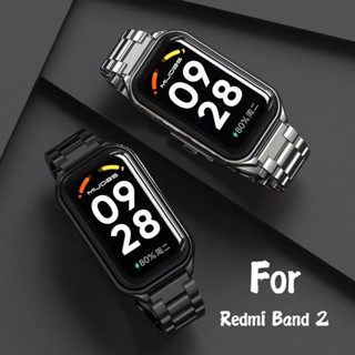 Mijobs สายนาฬิกาข้อมือสเตนเลส แม่เหล็ก แบบเปลี่ยน สําหรับ Xiaomi Redmi Band 2 Redmi Band 2