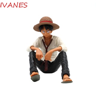 Ivanes โมเดลฟิกเกอร์ Pvc รูปลิง D Luffy พร้อมโซฟาขนาด 13 ซมสําหรับตกแต่งบ้านรถยนต์