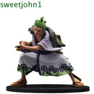 Sweetjohn โมเดลฟิกเกอร์พีวีซี Roronoa Zoro ขนาดเล็กของเล่นสําหรับเด็ก