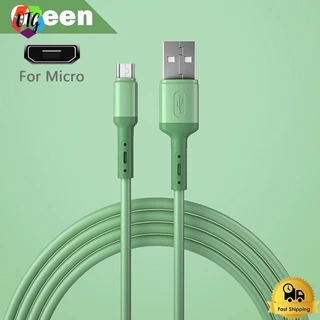 ซิลิโคนสี สายชาร์จข้อมูลสำหรับ USB C Micro USB Type C 1/1.5/2M สายเคเบิลข้อมูลสำหรับสาย USB โทรศัพท์มือถือ