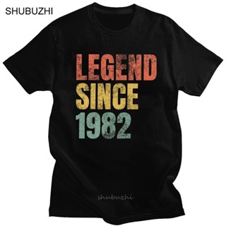 ผลิตภัณฑ์ใหม่ 38th เสื้อยืดลําลอง ผ้าฝ้าย 100% แขนสั้น คอกลม พิมพ์ลาย Legend Since 1982 ทรงหลวม คุณภาพสูง สําหรับผู_03