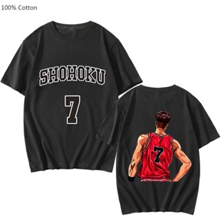 tshirt T-shirt manches courtes homme/femme, 100% coton, imprimé de dessin animé Slam Dunk, doux et mignon(S-5XL)