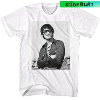 [S-5XL] เสื้อยืด พิมพ์ลาย Bruce Lee Chillin สไตล์วินเทจ สําหรับผู้ชาย